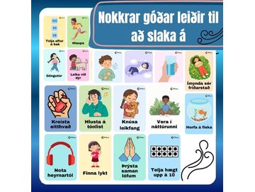 Góðar leiðir til að slaka á - Leifturspjöld