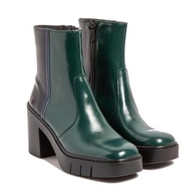 Art Berna ökklaskór úr leðri Jungle Multi grænir glans