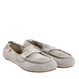 El Naturalista Essence mjúkar mokkasínur lágbotna rúskinn ljósbláar