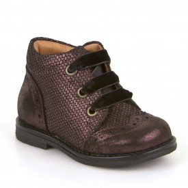 Froddo leðurskór spari reimaðir Bordeaux vínrauðir st 20-25