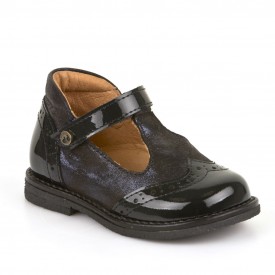 Froddo spariskór úr leðri t-band Dökkbláir lakk st 20-25