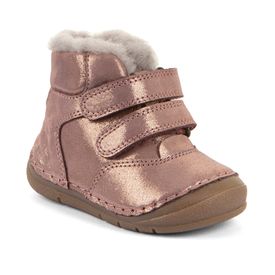 Froddo Paix Winter kuldaskór úr leðri með ullarfóðri Rósableikir glans