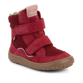 Froddo Barefoot Nubuk ullarfóðraðir Tex kuldaskór háir Rauðir