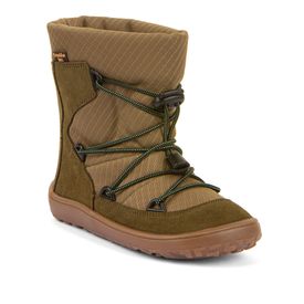 Froddo Barefoot Pull on Tex kuldastígvél Olive græn