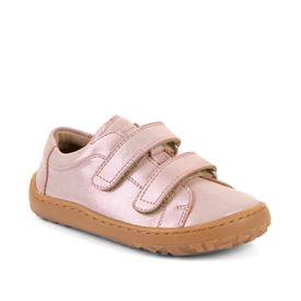 Froddo Barefoot Base leðurskór franskur lás Bleikir glans
