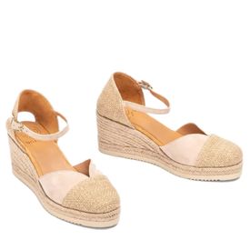 Unisa Cech espadrillur platform rúskinn Skin ljósar