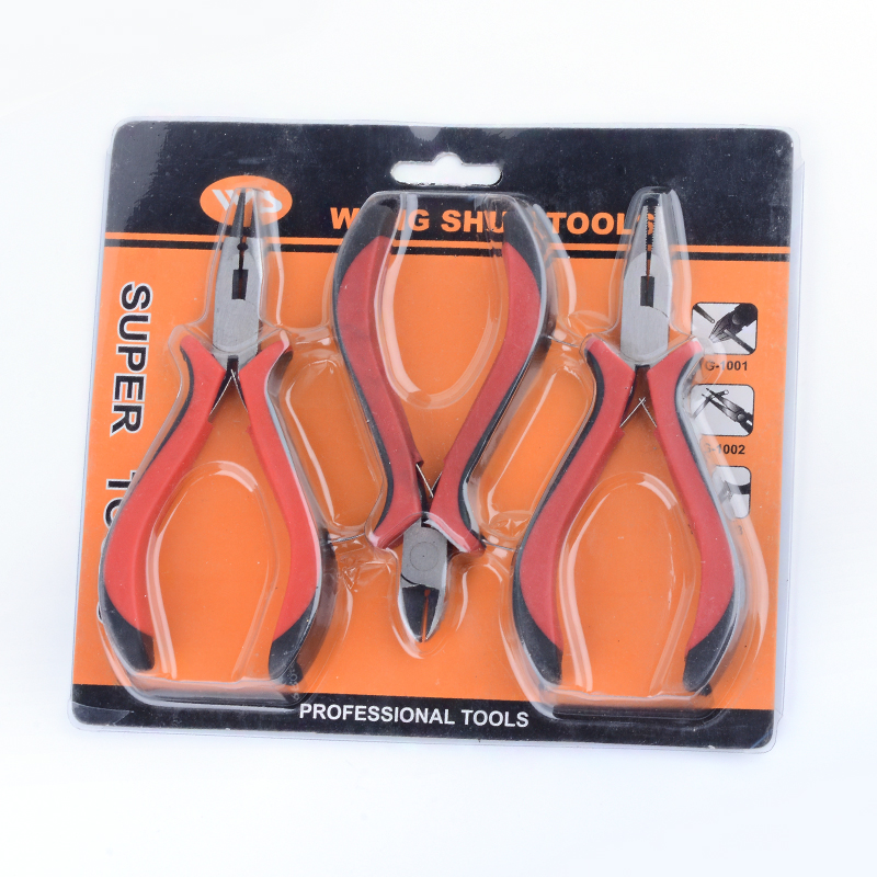 Tangarsett rautt Wire Cutter Plier, Side Cutting Plier, Round Nose