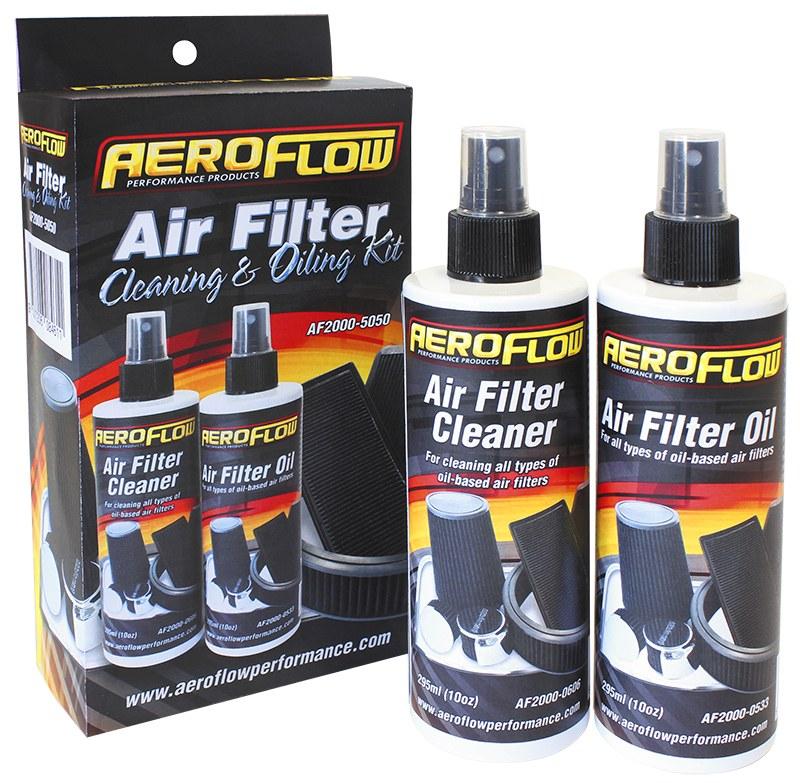 AEROFLOW AIR CLEANING KIT 296ml / 10oz OF EACH CLEANER & OIL