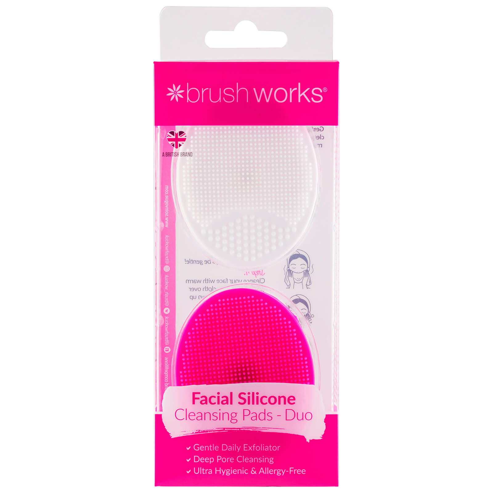 Brushworks Facial Cleansing Pads Shine