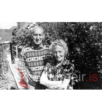 Sjonni bílstjóri og Anna Guðrún.