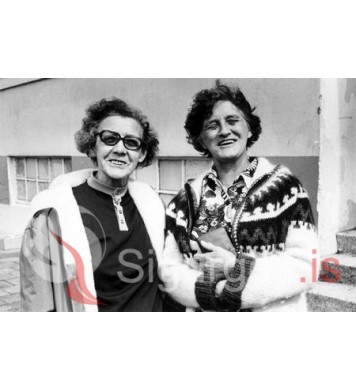 Didda í Heiðarhvammi og Sigga í Hlaðbæ.