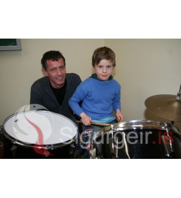 Feðgarnir Eyvindur og Júlíus.