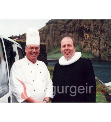 Eddi kokkur og sr. Kristján. 