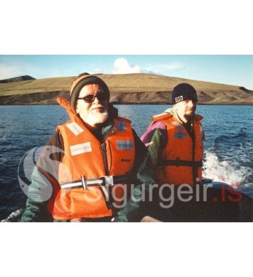 Feðgarnir Óskar í Höfðanum og Pálmi Freyr.