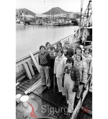 Áhöfnin á Þórunni Sveinsdóttur.