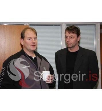 Jói Pé. og Óskar Freyr.