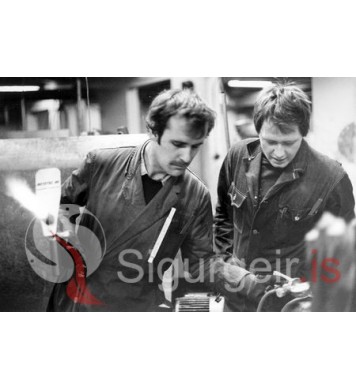 Friðrik Gíslason og Stebbi á Grund.