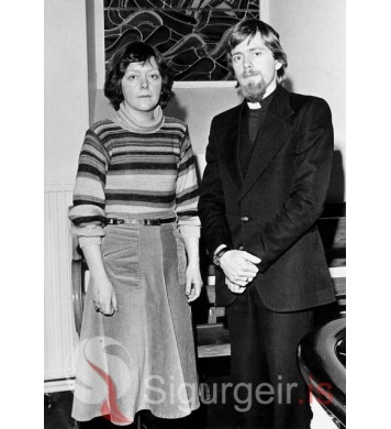 Katrín Þórlindsdóttir og sr. Kjartan Örn.
