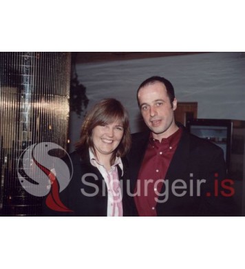 Íris Þórðardóttir og eiginmaður.
