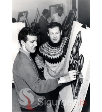 Finnur teiknari og Palli Steingríms.