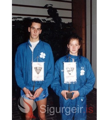 Logi Jes Kristjánsson og Auður Ásgeirsdóttir.