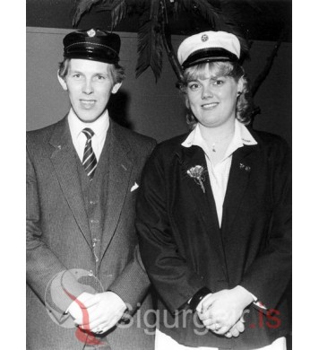 Gústi Karls og Guðrún Kristmanns.