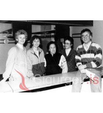 Starfsfólk Félagsheimilisins 1990.