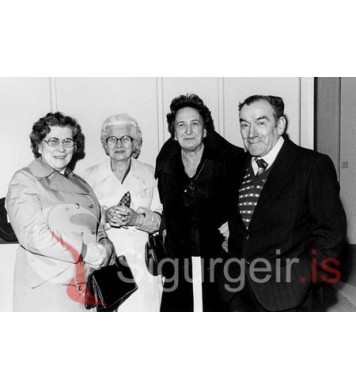 Margrét, Jóka, Unnur og Tóti á Kirkjubæ.