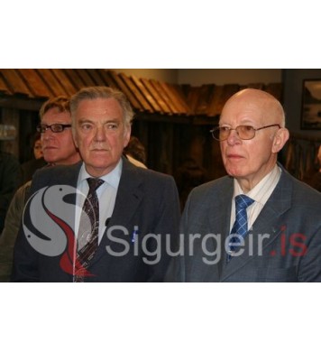 Tveir fyrrverandi skólastjórar Stýrimannaskólans í Vestmannaeyjum.