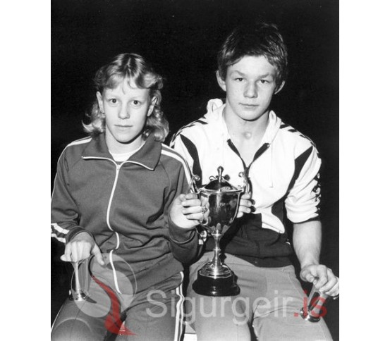 Sunddrottning og sundkóngur Vestmannaeyja 1980.