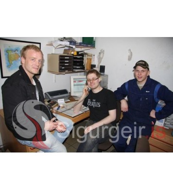 Hannes, Davíð og Sævar.