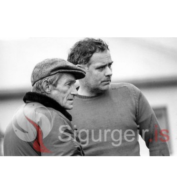 Sjonni í Engey og Ásti bílstjóri.