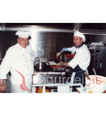 Eddi kokkur og Kári kokkur. 