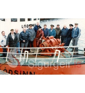 Starfsmenn hafnarinnar.