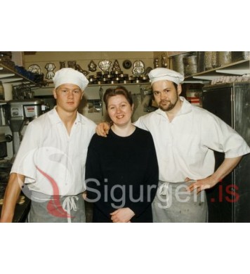 Davíð, Helga og Arnór.