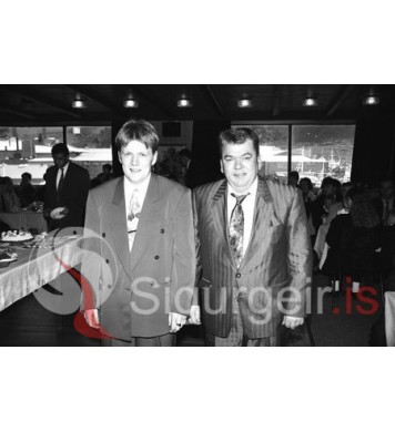 Feðgarnir Njáll og Kolli í Mozart.