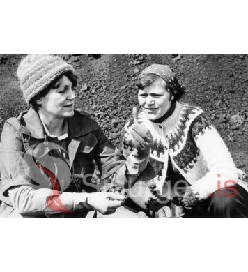 Sigga í Skuld og Sigrún Ágústsdóttir. 