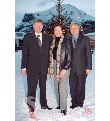 Kjartan, Drífa og Gaui Hjöll.