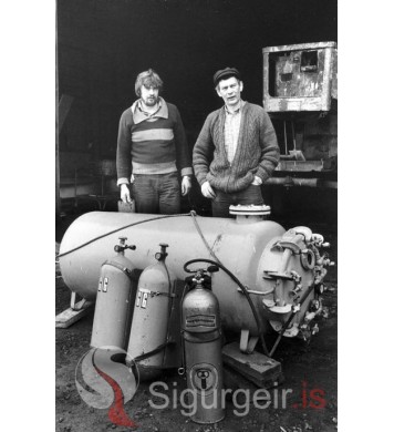 Siggi á Hvassó og Jói Kristins.