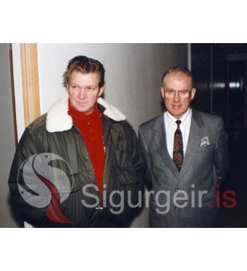 Olli málari og Diddi Mar.