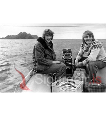 Halli Steini og Halldór ánægðir með aflann.