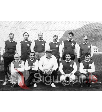 Fótboltalið bæjarstjórnar Vestmannaeyja.