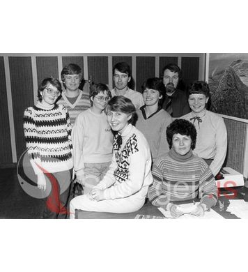 Starfsfólk Sparisjóðs Vestmannaeyja.