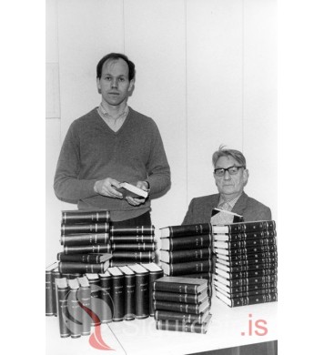 Á Bókasafni Vestmannaeyja.