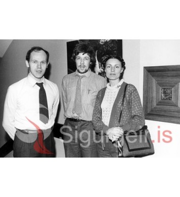 Helgi, Áki Heinz og Sigrún á Blátindi.