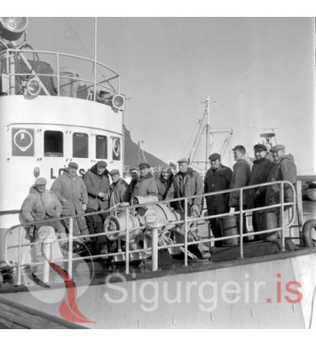 Starfsmenn hafnarinnar.