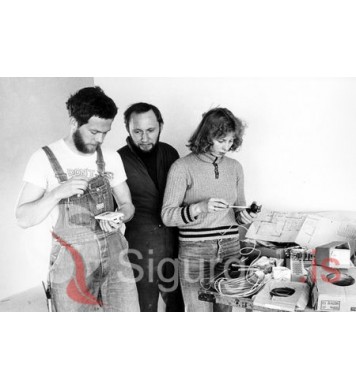 Karl Sveinsson, Jóhannes Óskarsson og Guðrún Ólafsdóttir.