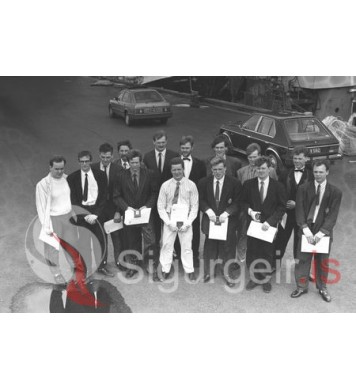 Útskriftarnemar Stýrimannaskólans.