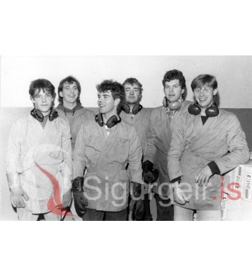 Á tækjunum í Ísfélaginu 1986.