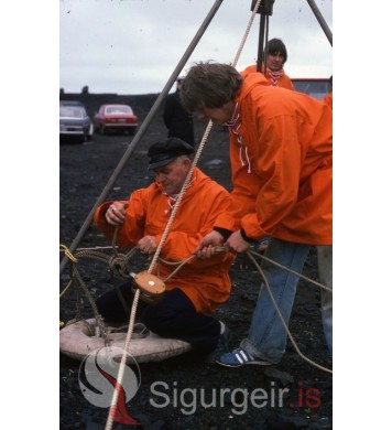 Kiddi á Skjaldbreið og Hannes Óskars.